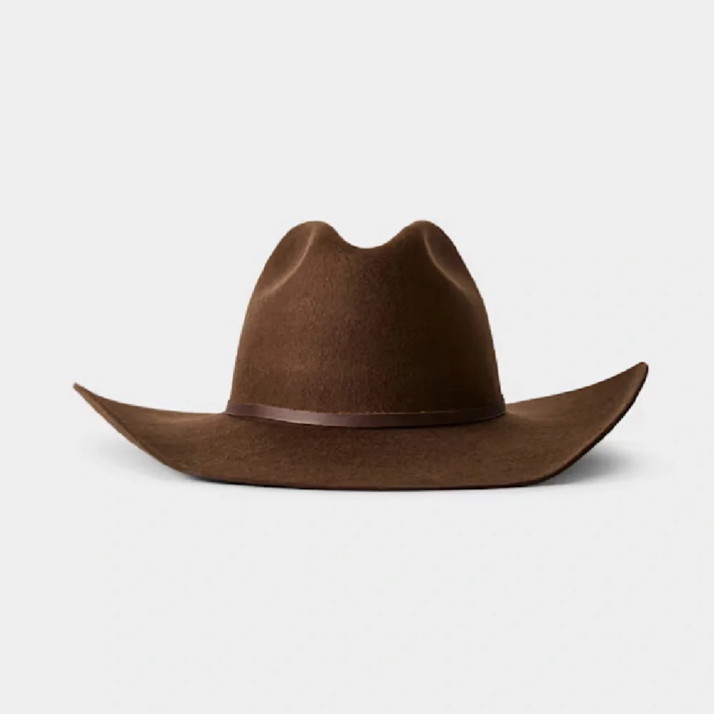 Aritzia Brown Felt Western Cowboy Hat BRAND NEW - NEVER WORN